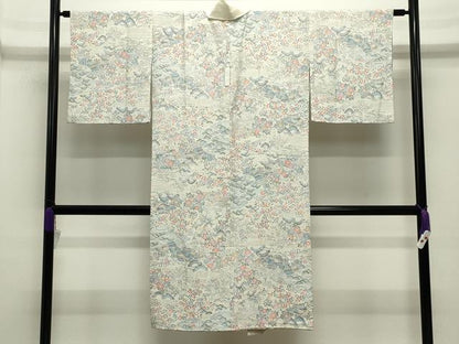平和屋着物●長襦袢　無双仕立て　御所解松竹梅文　正絹　逸品　CABD9239gh