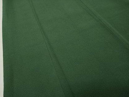 平和屋着物●豪華振袖　色無地　深緑色　やまと誂製　正絹　逸品　CABD9240gh