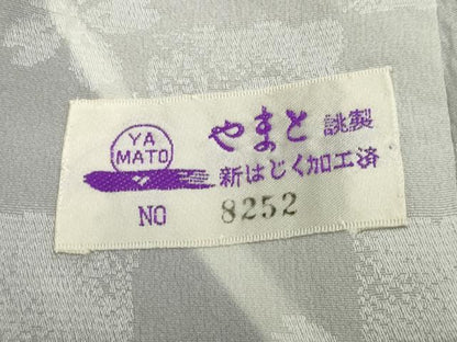 平和屋着物●長襦袢　無双仕立て　舞桜斜線文　やまと誂製　正絹　逸品　未使用　CABD9245gh