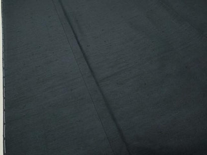 平和屋着物●男性　紬　アンサンブル　色無地　漆黒色　正絹　逸品　未使用　CABD9246gh