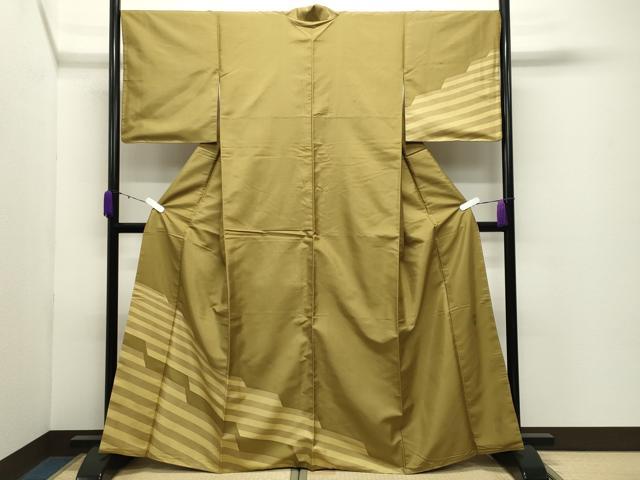 平和屋着物●染色作家　寺島利男　訪問着　紬地　吉祥文　健勝苑扱い　正絹　逸品　CABD9252gh