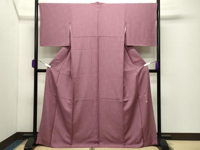 平和屋着物●伝統工芸師　服部光擴　江戸小紋　鮫小紋柄　ロング丈　正絹　逸品　未使用　CABD9253gh