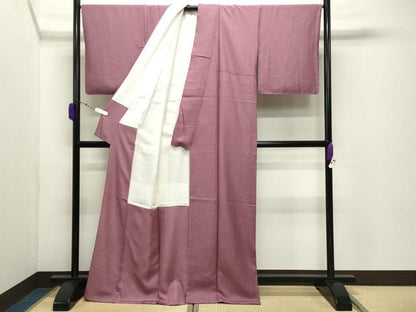 平和屋着物●伝統工芸師　服部光擴　江戸小紋　鮫小紋柄　ロング丈　正絹　逸品　未使用　CABD9253gh