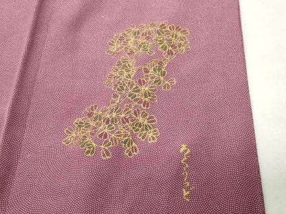 平和屋着物●伝統工芸師　服部光擴　江戸小紋　鮫小紋柄　ロング丈　正絹　逸品　未使用　CABD9253gh