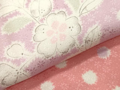 平和屋着物●長襦袢　無双仕立て　草花文　半衿刺繍　正絹　逸品　CABD9256gh