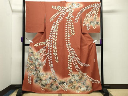平和屋着物●訪問着　作家物　辻が花　絞り　暈し染め　正絹　逸品　未使用　CABD9258gh
