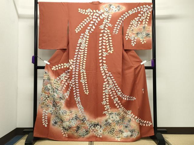平和屋着物●訪問着　作家物　辻が花　絞り　暈し染め　正絹　逸品　未使用　CABD9258gh