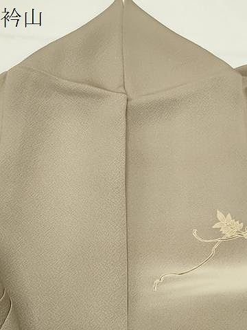 平和屋着物●訪問着　駒刺繍　扇面藤花文　暈し染め　金彩　正絹　逸品　CABD9267gh