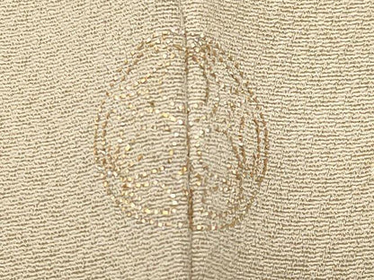 平和屋着物●訪問着　駒刺繍　扇面藤花文　暈し染め　金彩　正絹　逸品　CABD9267gh