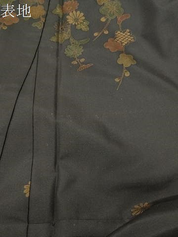 平和屋着物●訪問着　本場染大島紬　枝花文　金彩　正絹　逸品　CABD9271gh