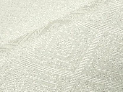平和屋着物●男性　色紋付　羽織・長襦袢セット　菱花菱地紋　キングサイズ　洗える着物　CABD9276gh