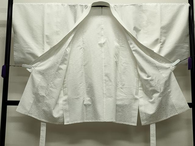 平和屋着物●男性　色紋付　羽織・長襦袢セット　褐返色　洗える着物　CABD9277gh