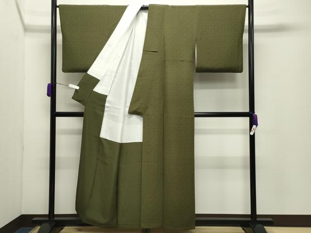 平和屋着物●重要無形文化財　人間国宝　中村勇二郎　江戸小紋　古代菊　正絹　逸品　CABD9278gh