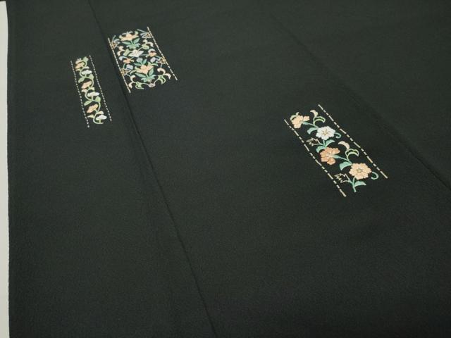 平和屋着物○洗える最高級着物 ＜英＞はなぶさ謹製 訪問着 総刺繍 花