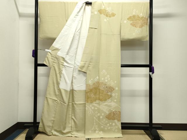 平和屋着物●中国三大刺繍　スワトウ刺繍　訪問着　駒刺繍　辻が花　絞り　金糸　正絹　逸品　未使用　CABD9282gh