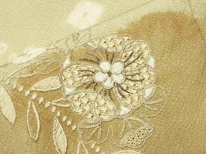 平和屋着物●中国三大刺繍　スワトウ刺繍　訪問着　駒刺繍　辻が花　絞り　金糸　正絹　逸品　未使用　CABD9282gh