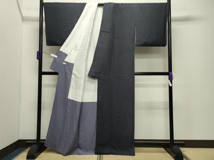 平和屋着物●江戸小紋　行儀　正絹　逸品　CABD9283gh