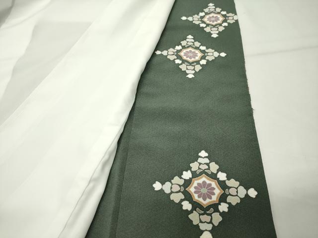 平和屋着物●豪華色留袖　作家物　駒刺繍　正倉院花文　金彩　正絹　逸品　CABD9289gh