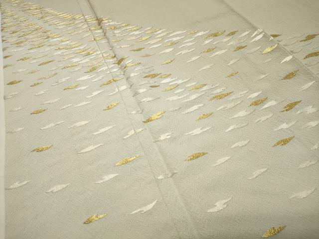 平和屋着物○訪問着 総刺繍 吉祥文 暈し染め 金糸 正絹 逸品