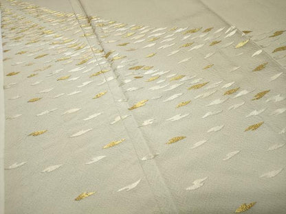 平和屋着物●訪問着　総刺繍　吉祥文　暈し染め　金糸　正絹　逸品　未使用　CABD9290gh