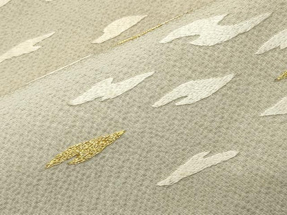 平和屋着物●訪問着　総刺繍　吉祥文　暈し染め　金糸　正絹　逸品　未使用　CABD9290gh