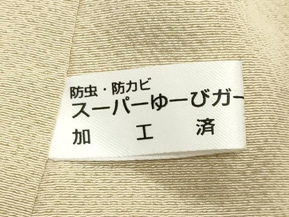 平和屋着物●訪問着　総刺繍　吉祥文　暈し染め　金糸　正絹　逸品　未使用　CABD9290gh