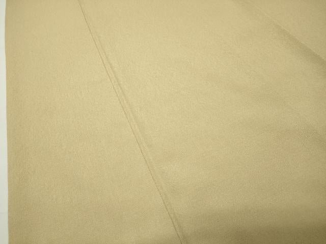平和屋着物●上質な色無地　蒸栗色　正絹　逸品　CABD9298gh