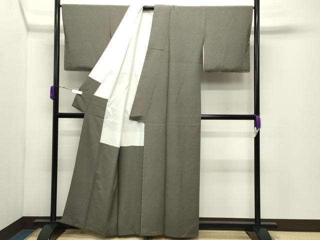 平和屋着物●漆工芸作家　金森一博　小紋　たたき染め　正絹　逸品　未使用　CABD9299gh