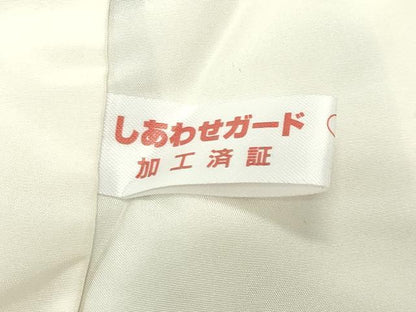平和屋着物●訪問着　作家物　舞桜文　黒地　金彩　正絹　逸品　CABD9300gh