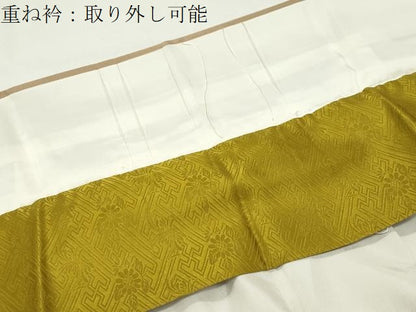 平和屋着物●中国三大刺繍　相良刺繍　訪問着　椿松藤花文　金彩　鈴乃屋扱い　正絹　逸品　CABD9316gh