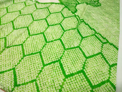 平和屋着物●豪華振袖　絞り　刺繍　風景松竹梅花文　金彩　高島屋扱い　正絹　逸品　CABD9318gh
