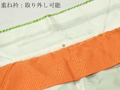 平和屋着物●豪華振袖　絞り　刺繍　風景松竹梅花文　金彩　高島屋扱い　正絹　逸品　CABD9318gh