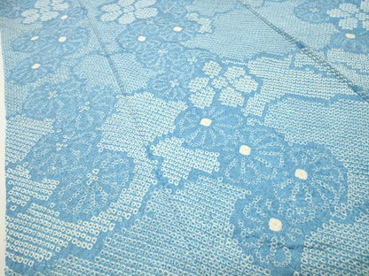 平和屋着物●豪華振袖　総絞り　雲重ね花文　正絹　逸品　CABD9319gh