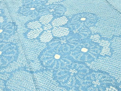 平和屋着物●豪華振袖　総絞り　雲重ね花文　正絹　逸品　CABD9319gh