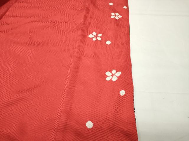平和屋着物●豪華振袖　絞り　御所車花文　金銀彩　正絹　逸品　CABD9322gh