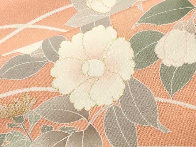 平和屋着物●訪問着　駒刺繍　雲重ね花文　暈し染め　金彩　正絹　逸品　CABD9325gh