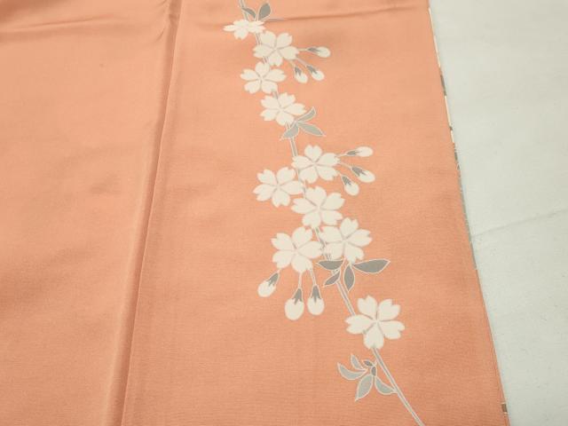 平和屋着物●訪問着　駒刺繍　雲重ね花文　暈し染め　金彩　正絹　逸品　CABD9325gh