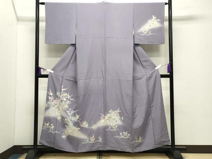 平和屋着物●訪問着　友禅　御所解松竹梅文　暈し染め　正絹　逸品　CABD9326gh
