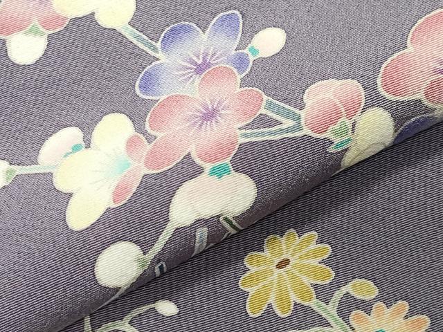 平和屋着物●訪問着　友禅　御所解松竹梅文　暈し染め　正絹　逸品　CABD9326gh