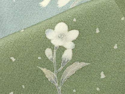 平和屋着物●訪問着　友禅　作家物　鷺草　暈し染め　正絹　逸品　CABD9328gh