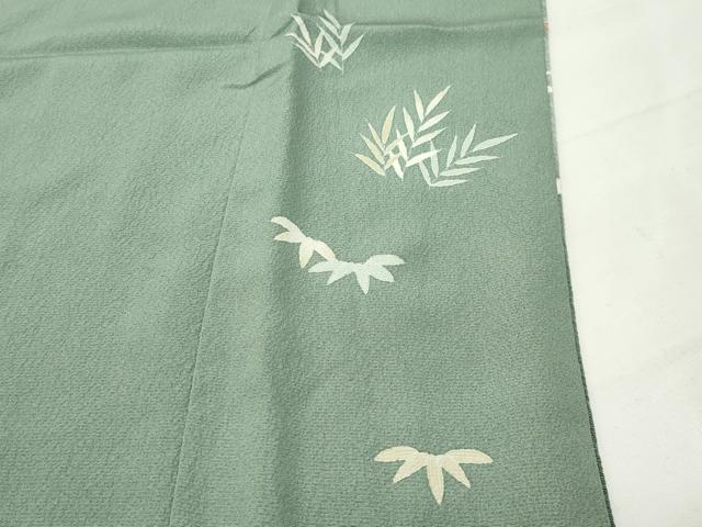 平和屋着物●訪問着　友禅　作家物　人物風景松竹梅文　暈し染め　鬼しぼ縮緬　正絹　逸品　CABD9338gh