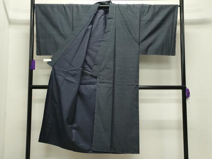 平和屋着物●男性　紬　アンサンブル　100亀甲　総詰め　正絹　逸品　未使用　CABD9341gh