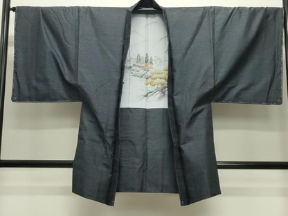 平和屋着物●男性　紬　アンサンブル　100亀甲　総詰め　正絹　逸品　未使用　CABD9341gh