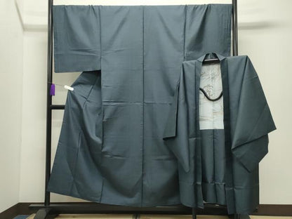 平和屋着物●男性　本場大島紬　アンサンブル　100亀甲　総詰め　正絹　逸品　CABD9342gh
