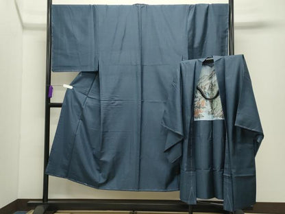 平和屋着物●男性　本場大島紬　アンサンブル　100亀甲　総詰め　正絹　逸品　未使用　CABD9343gh