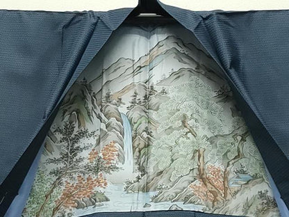 平和屋着物●男性　本場大島紬　アンサンブル　100亀甲　総詰め　正絹　逸品　未使用　CABD9343gh