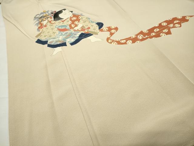 平和屋着物●豪華色留袖　友禅　作家物　人物文　正絹　逸品　未使用　CABD9345gh