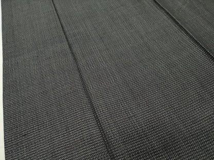 平和屋着物●男性　紬　アンサンブル　格子　正絹　逸品　CABD9346gh