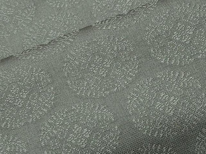 平和屋着物●上質な色無地　花菱丸地紋　岩井茶色　ロング丈　正絹　逸品　CABD9351gh