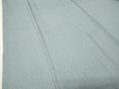 平和屋着物●上質な色無地　花唐草地紋　秘色色　正絹　逸品　未使用　CABD9357gh